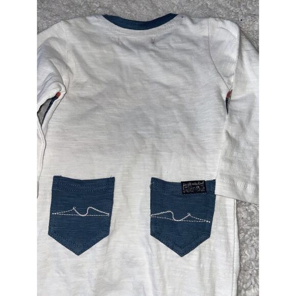 Seven For All Mankind Sz. 6/9 Mo. One Piece Romper. New W/ Tags. - Picture 6 of 8